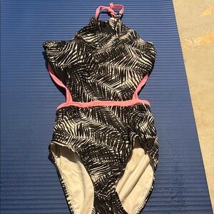 No Boundaries Black and White One Piece Swimsuit